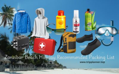 Zanzibar Beach Holiday Recommended Packing List